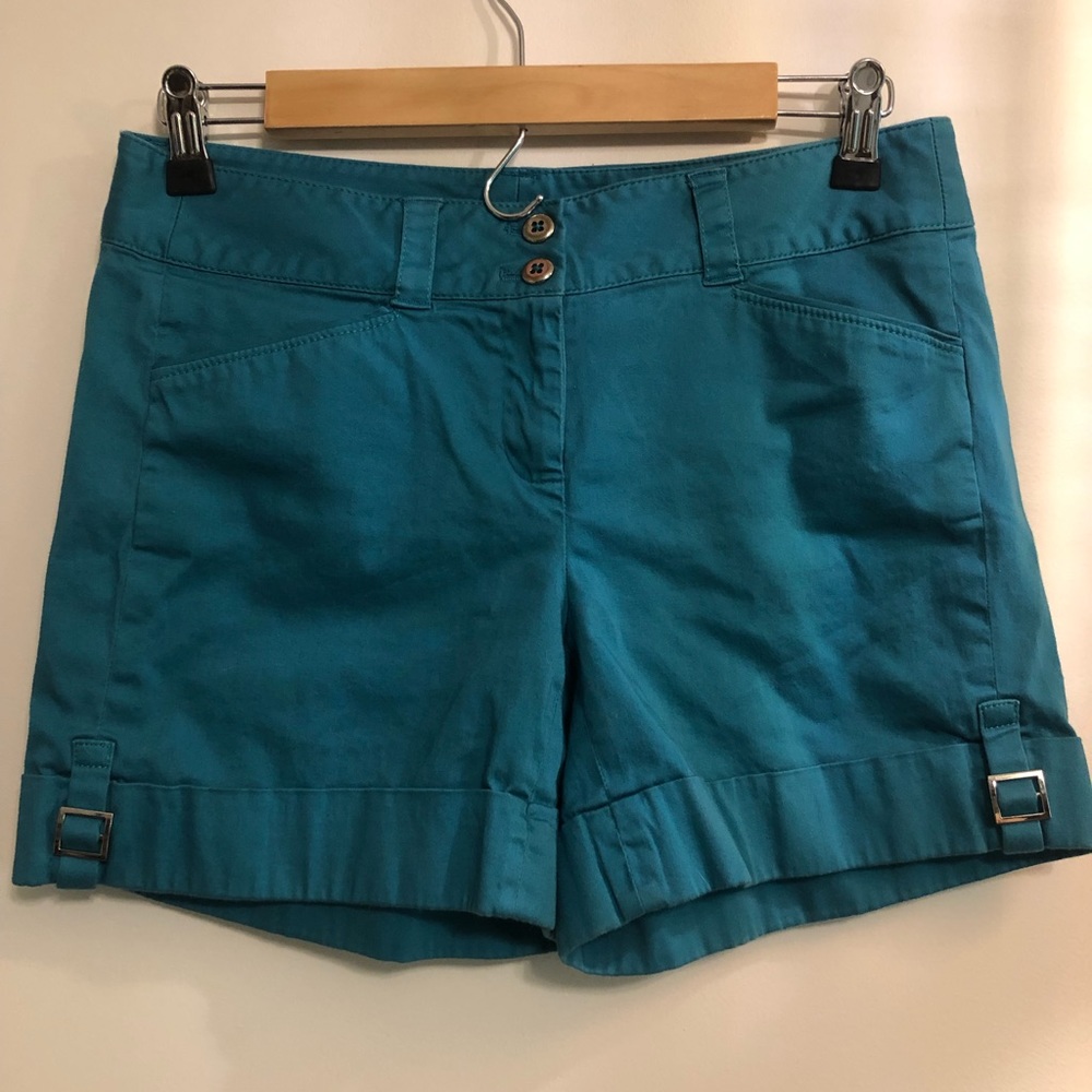 Teal White House black market shorts